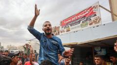 ‘Joy and pain’: Palestinians celebrate  deal but fear confronting grief